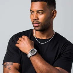 40MM Perennial Era Skeleton Watch- Fully Iced -Fashion Jewelry Discount Store perennial era skeleton watch fully iced gld men the gld shop 5