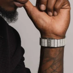 40MM Perennial Era Watch Arabic- Fully Iced -Fashion Jewelry Discount Store perennial era watch arabic fully iced gld men the gld shop 4