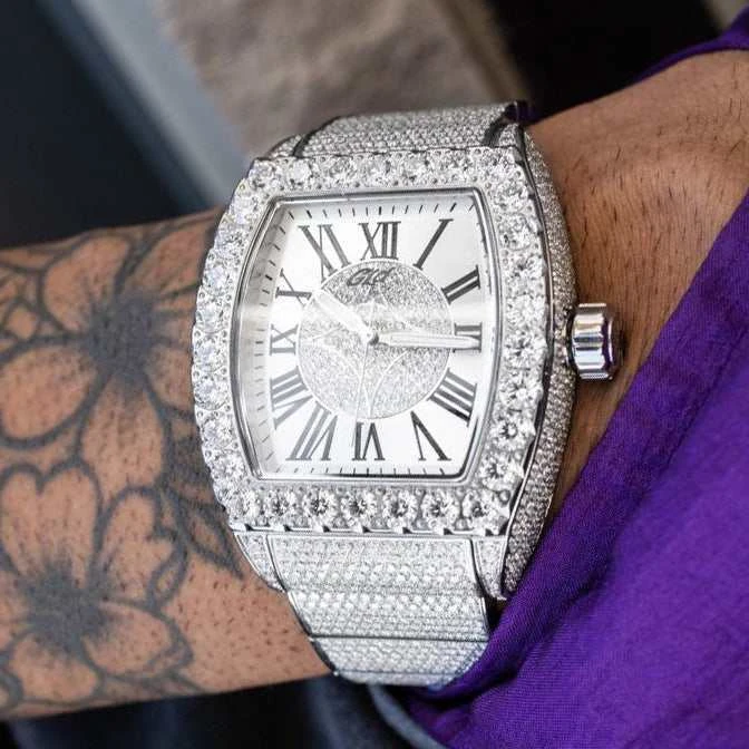 40MM Perennial Era Watch Center Cluster- Fully Iced 3 40MM Perennial Era Watch Center Cluster- Fully Iced - Image 3