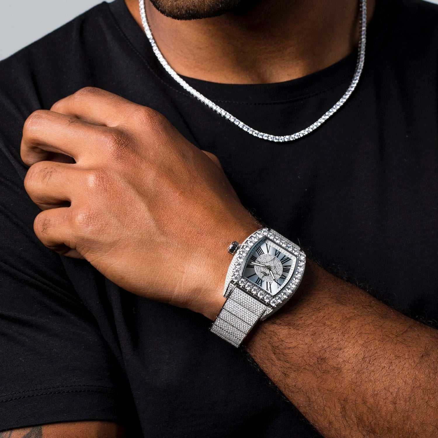 40MM Perennial Era Watch Center Cluster- Fully Iced 4 40MM Perennial Era Watch Center Cluster- Fully Iced - Image 4