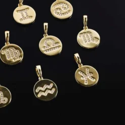 Pisces Micro Coin Pendant 11 Pisces Micro Coin Pendant -Fashion Jewelry Discount Store pisces micro coin pendant gld women the gld shop 6