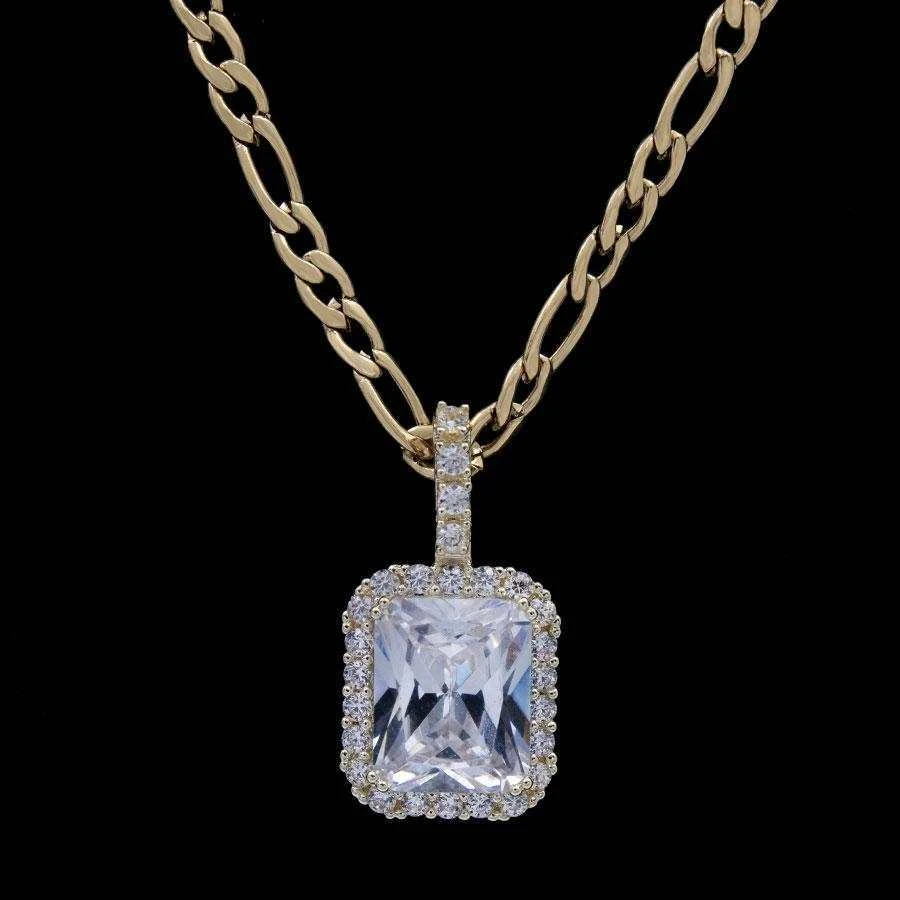 Princess Cut Halo Pendant 11 Princess Cut Halo Pendant - Image 11