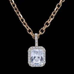 Princess Cut Halo Pendant 24 Princess Cut Halo Pendant -Fashion Jewelry Discount Store princess cut halo pendant gld women the gld shop 9