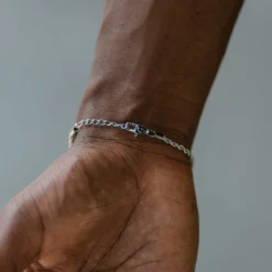 Rope Bracelet In White Gold - 2mm -Fashion Jewelry Discount Store rope bracelet in white gold 2mm gld men the gld shop 4