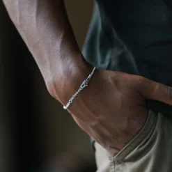 Rope Bracelet In White Gold - 2mm -Fashion Jewelry Discount Store rope bracelet in white gold 2mm gld men the gld shop 5