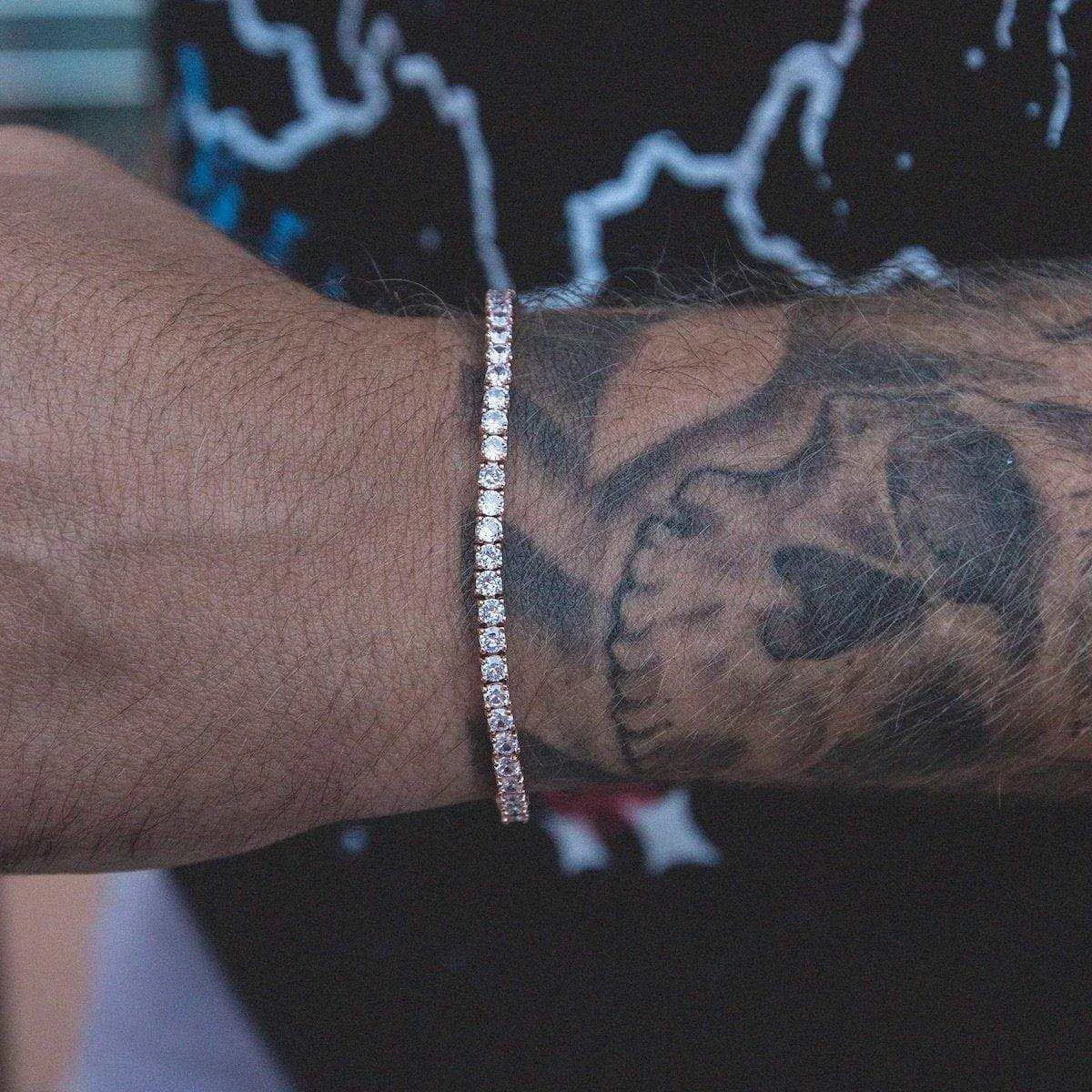 Diamond Tennis Bracelet In Rose Gold - 3mm 2 Diamond Tennis Bracelet In Rose Gold - 3mm - Image 2