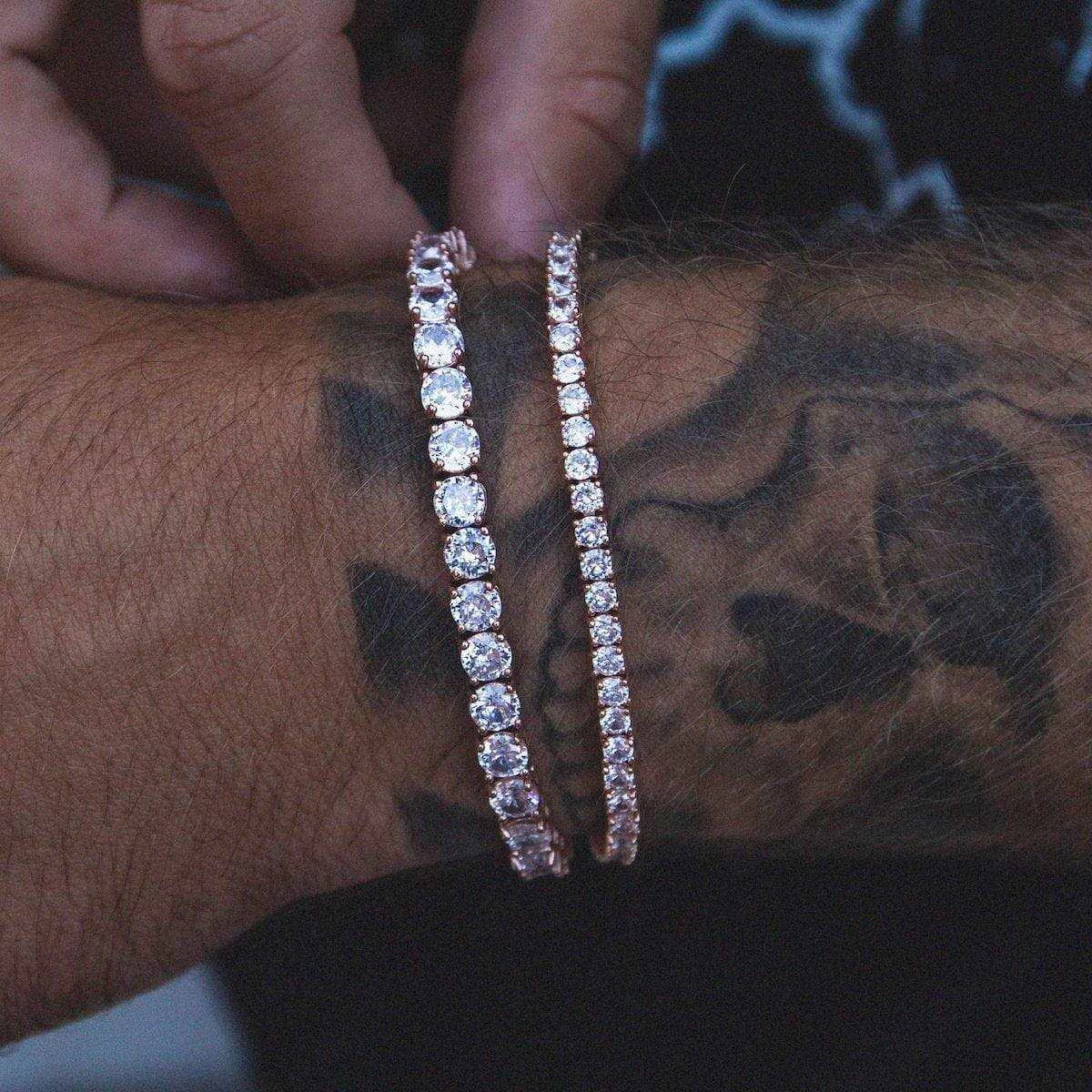 Diamond Tennis Bracelet In Rose Gold - 3mm 3 Diamond Tennis Bracelet In Rose Gold - 3mm - Image 3