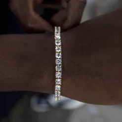 Diamond Tennis Bracelet In Yellow Gold- 5mm