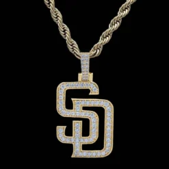 San Diego Padres Pendant -Fashion Jewelry Discount Store san diego padres pendant gld men the gld shop 10