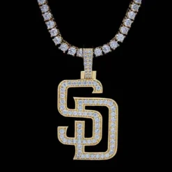 San Diego Padres Pendant -Fashion Jewelry Discount Store san diego padres pendant gld men the gld shop 13