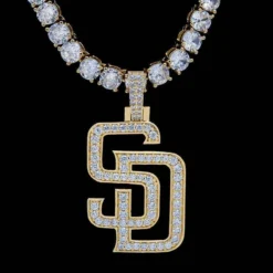 San Diego Padres Pendant -Fashion Jewelry Discount Store san diego padres pendant gld men the gld shop 14