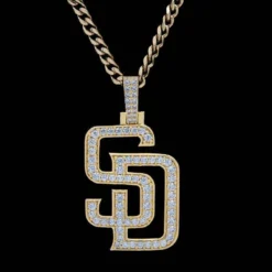 San Diego Padres Pendant -Fashion Jewelry Discount Store san diego padres pendant gld men the gld shop 7