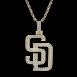 San Diego Padres Pendant -Fashion Jewelry Discount Store san diego padres pendant gld men the gld shop 9