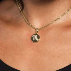 Scorpio Micro Coin Pendant