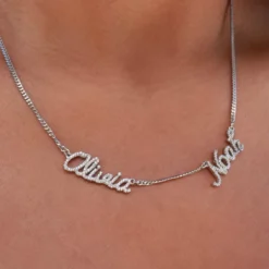 Solid Gold Script Multi Name Font Necklace 13 Solid Gold Script Multi Name Font Necklace -Fashion Jewelry Discount Store solid gold script multi name font necklace gld women the gld shop 6