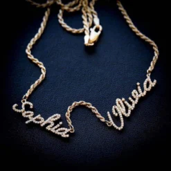 Solid Gold Script Multi Name Font Necklace 14 Solid Gold Script Multi Name Font Necklace -Fashion Jewelry Discount Store solid gold script multi name font necklace gld women the gld shop 7