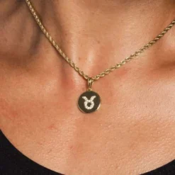 Taurus Micro Coin Pendant
