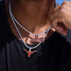 Texas Longhorns "Hook 'Em!" Pendant 9 Texas Longhorns "Hook 'Em!" Pendant -Fashion Jewelry Discount Store texas longhorns hook em pendant gld men the gld shop 4