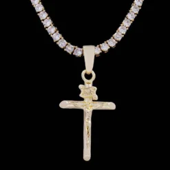 Crucifix In Yellow Gold -Fashion Jewelry Discount Store the golden crucifix gld men the gld shop 10