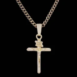 Crucifix In Yellow Gold -Fashion Jewelry Discount Store the golden crucifix gld men the gld shop 5