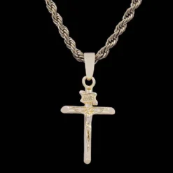 Crucifix In Yellow Gold -Fashion Jewelry Discount Store the golden crucifix gld men the gld shop 8
