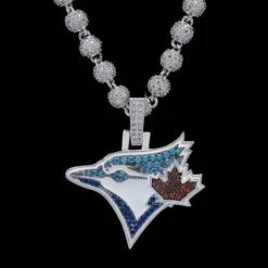 Toronto Blue Jays Pendant -Fashion Jewelry Discount Store toronto blue jays pendant gld men the gld shop 8