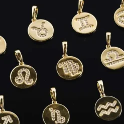 Virgo Micro Coin Pendant -Fashion Jewelry Discount Store virgo micro coin pendant gld women the gld shop 4