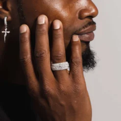 White Gold 5 Layer Diamond Band Ring 8 White Gold 5 Layer Diamond Band Ring -Fashion Jewelry Discount Store white gold 5 layer diamond band ring gld men the gld shop 2