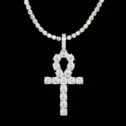White Gold Ankh Cross -Fashion Jewelry Discount Store white gold ankh gld men the gld shop 6