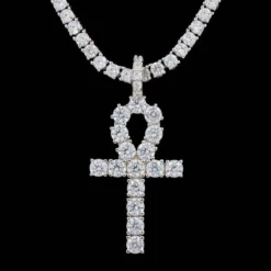 White Gold Ankh Cross -Fashion Jewelry Discount Store white gold ankh gld men the gld shop 7